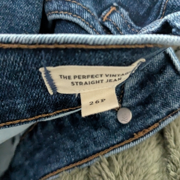 Madewell Perfect Vintage Straight Jean in Bright Indigo Wash- Insta cozy… - Picture 8 of 10